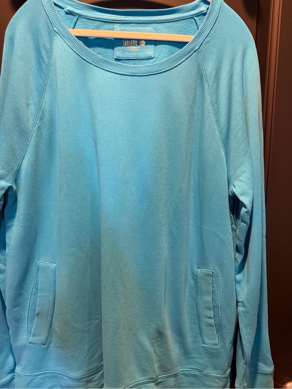 Lilly Pulitzer Aqua Blue Crewneck Pullover
